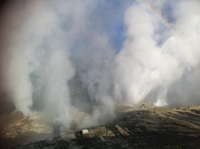 Fan & Mortar eruption 2010 July 